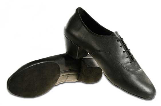 Freed of London F-latin flex dance shoes with cuban heels - Black (Fekete)